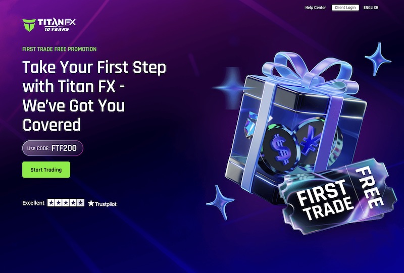 Titan FX Launches "First Trade Free" Promotion: New Traders Can Get Up to $200 Cashback on Initial Trade